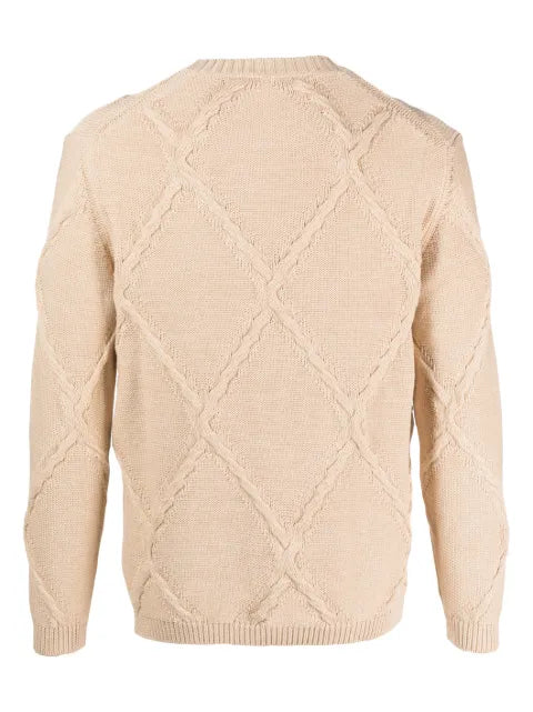 Ballantyne textured cotton jumper