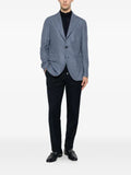 Eleventy pinstriped notched-lapel jacket